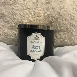 mahogany teakwood high intensity candle
